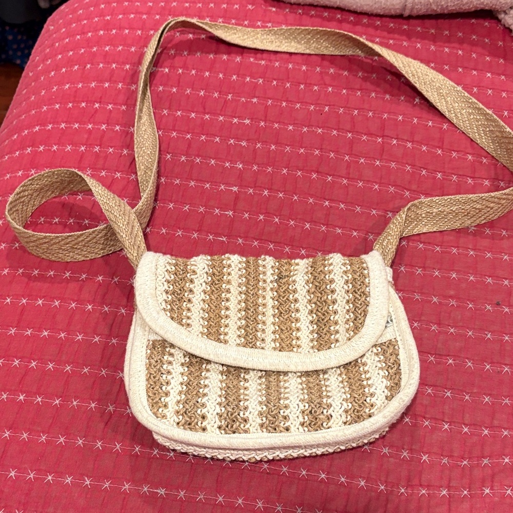 Stylish Tan and Cream Women's Bag